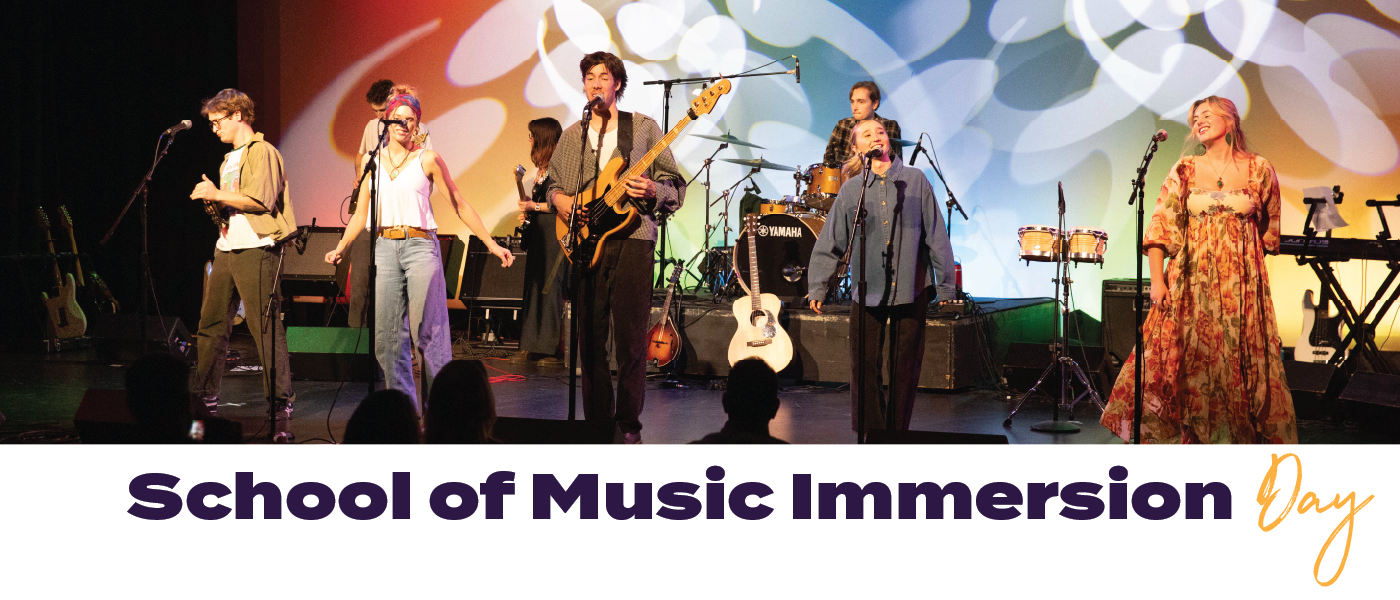 School of Music Immersion Day | Image of students performing in an ensemble